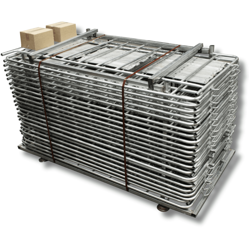 100m Pack of 2.2m Galvanised Crowd Control Barriers