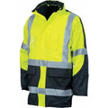 DNC 3998 200D X Reflective 6 in 1 Polyester Jacket Yellow Navy 2.1 kg Yellow/Navy