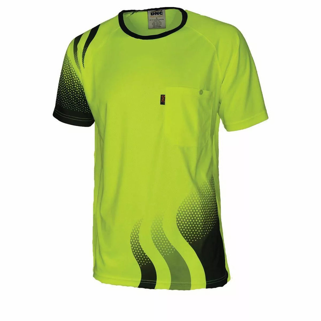 Wave Sublimated Polyester Tee Short Sleeve - Different colors