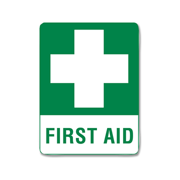 Large Poly First Aid Sign 60 x 45cm
