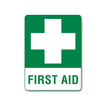 Medium Poly First Aid Sign 45 x 30cm