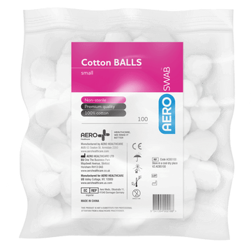 AEROSWAB Small Cotton Balls Bag/100