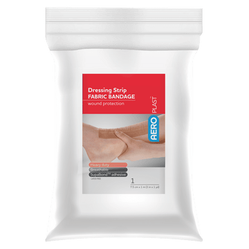 AEROPLAST Premium Fabric Dressing Strip 7.5cm x 1M