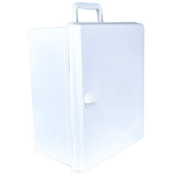 AEROCASE Large White Plastic Cabinet with Knob Closure 32 x 37 x 18cm