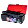 AEROCASE Red and Black Plastic Tacklebox with Liftout Tray 15 x 29 x 11.5cm
