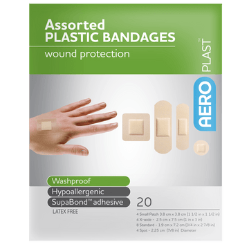 AEROPLAST Plastic Assorted Dressings Env/20
