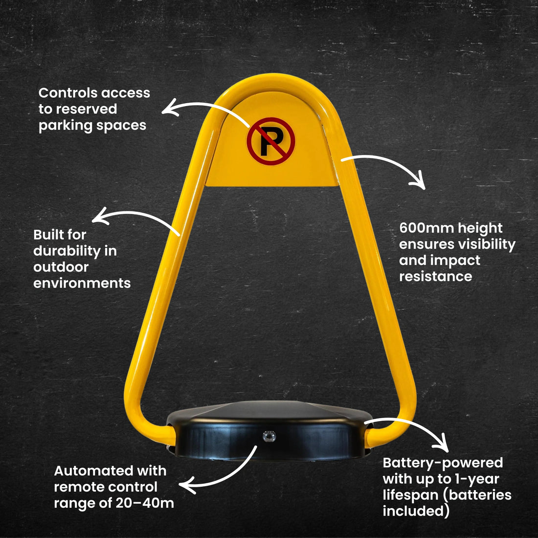Automatic Parking Lock (600mm High) 28 kg