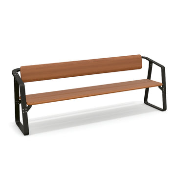 Ribbon Bench Seat with Backrest