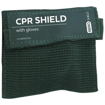 AEROSHIELD Key Ring CPR Face Shield + Gloves