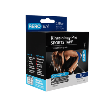 AEROTAPE Blue Kinesiology Pro Sports Tape 5cm x 5m