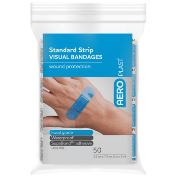 AEROPLAST Premium Visual Strip 7.5 x 2.5cm Bag/50