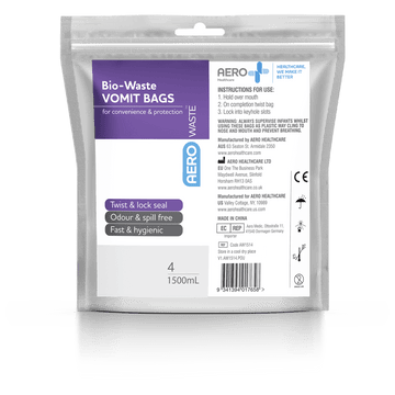 AEROWASTE Bio-Waste Vomit Bag 1500ml Bag/4