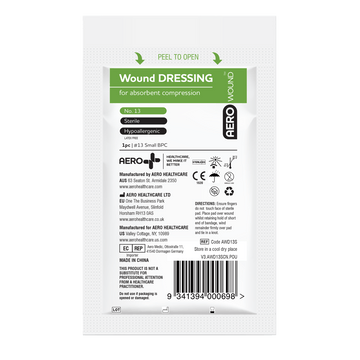 AEROWOUND #13 Wound Dressing 8 x 10cm Bag/12