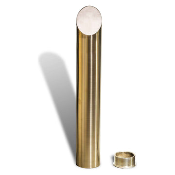 Internal Base Removable Bevelled Top Bollard – 140mm Stainless Steel 56 kg