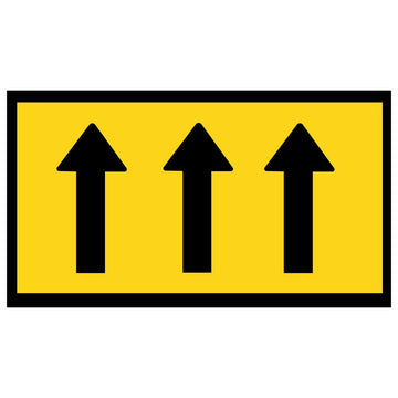 Boxed Edge Sign - 3 Lane Status - 1800x900mm
