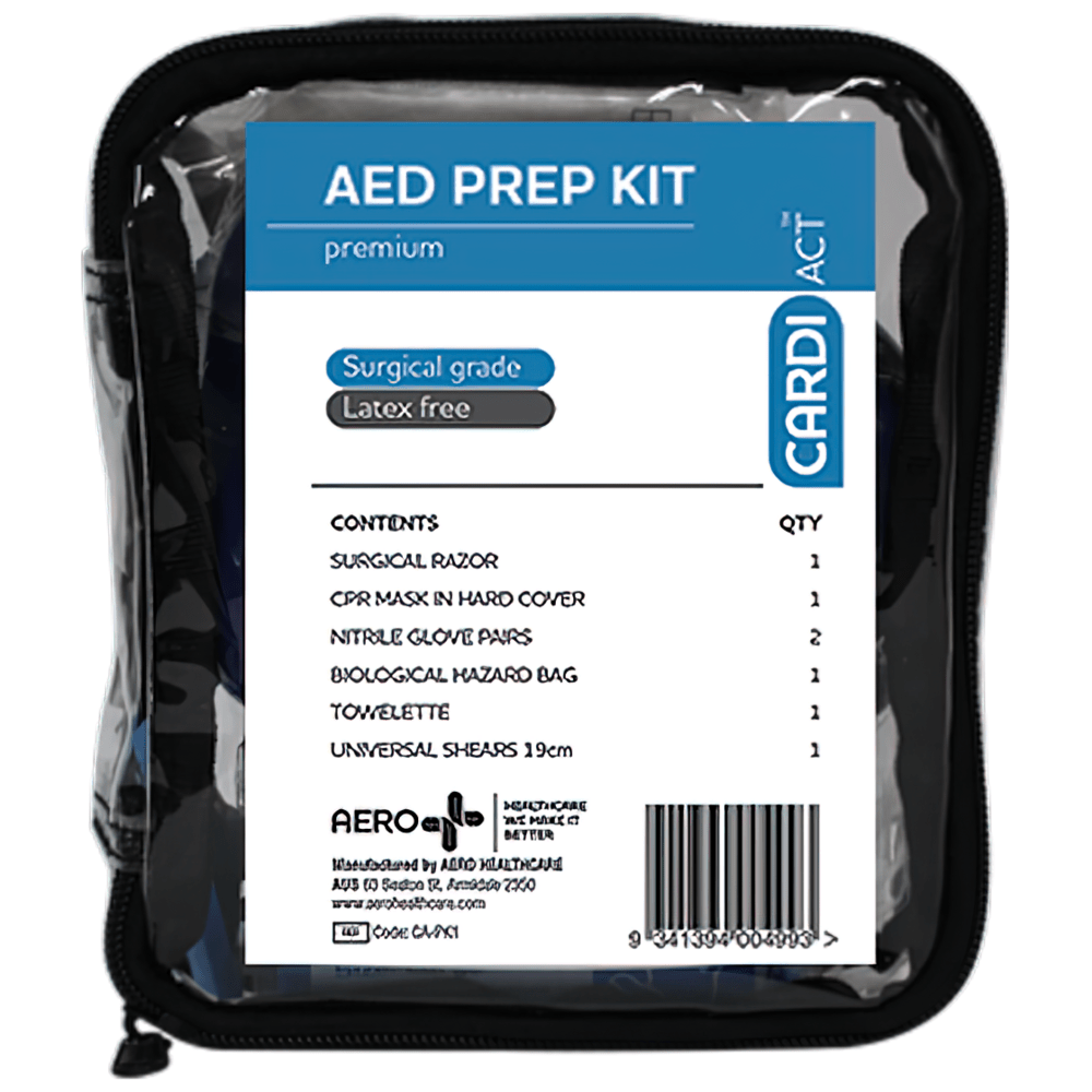 CARDIACT AED Premium Prep Kit 14 x 16 x 6cm
