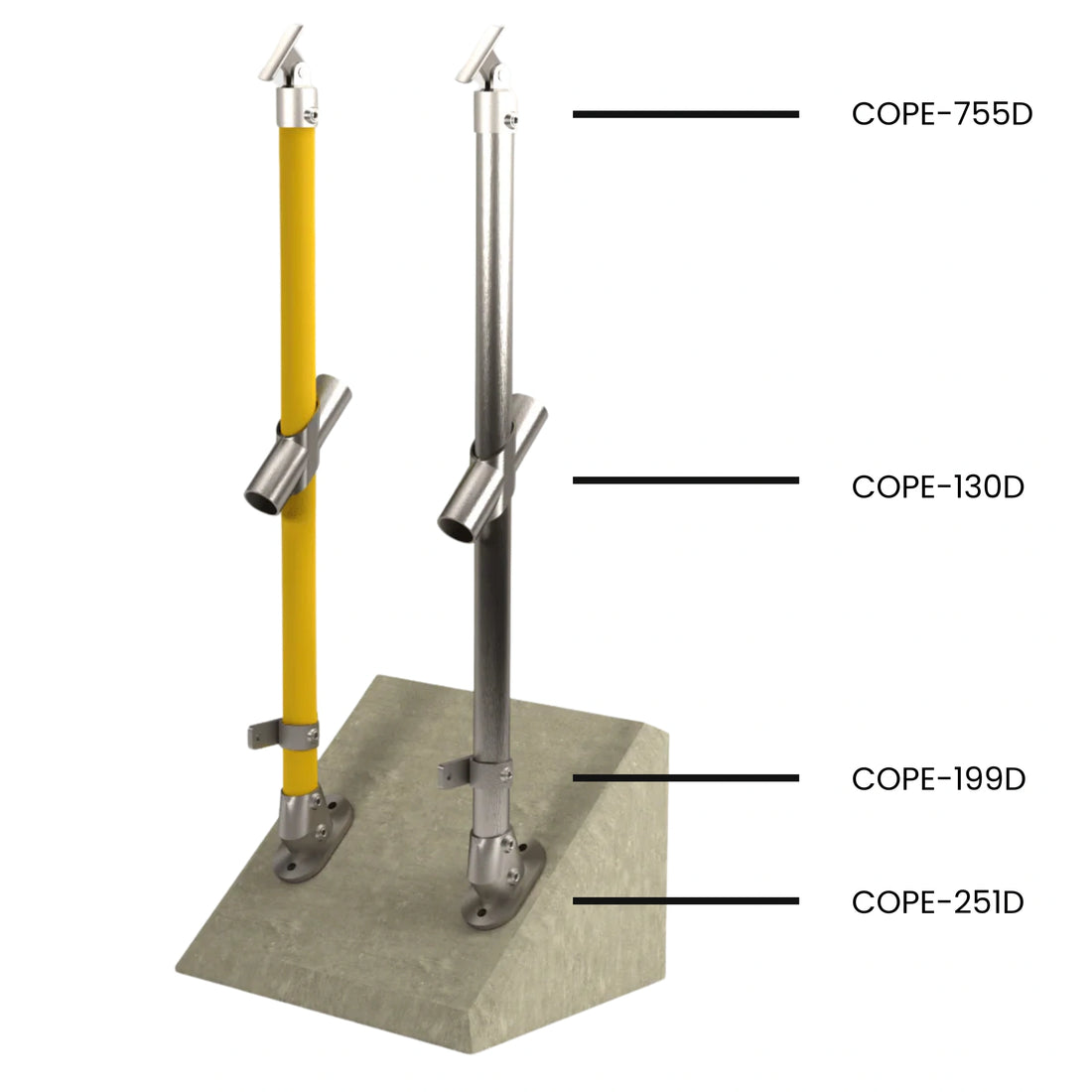 Cope Modular Handrail - CM13 Stanchion
