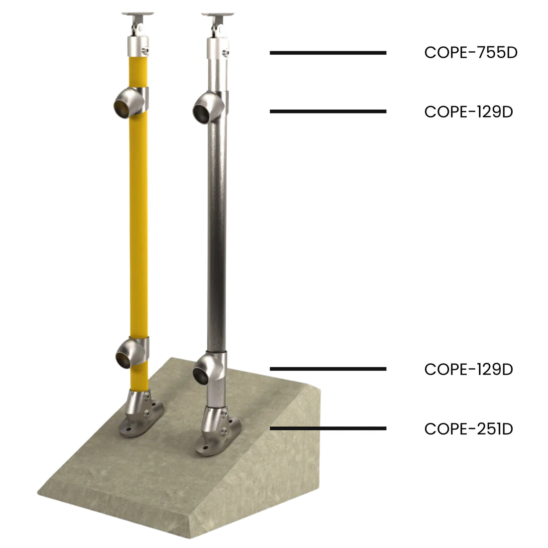 Cope Modular Handrail - CM21 Stanchion