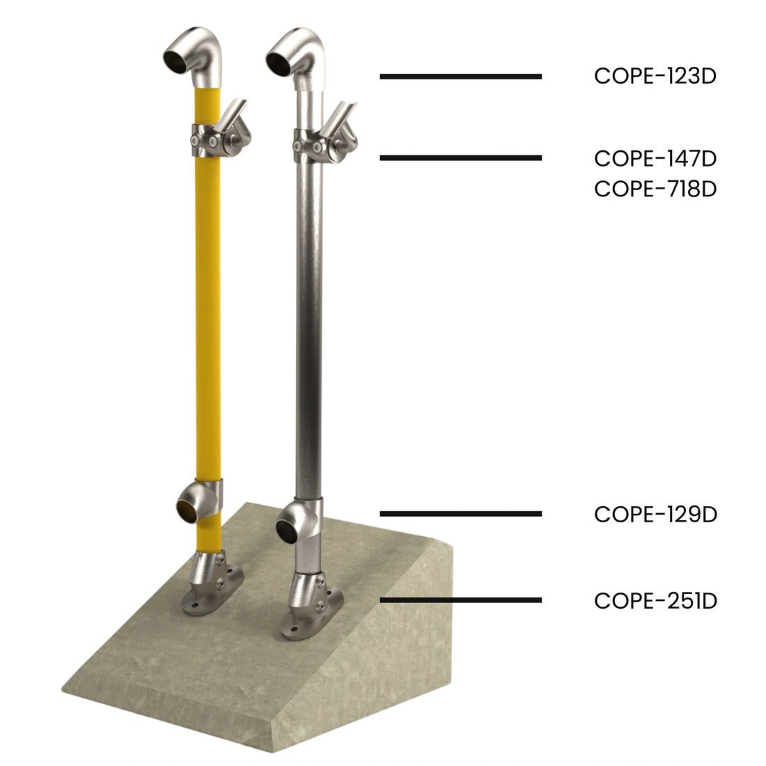 Cope Modular Handrail - CM23 Stanchion