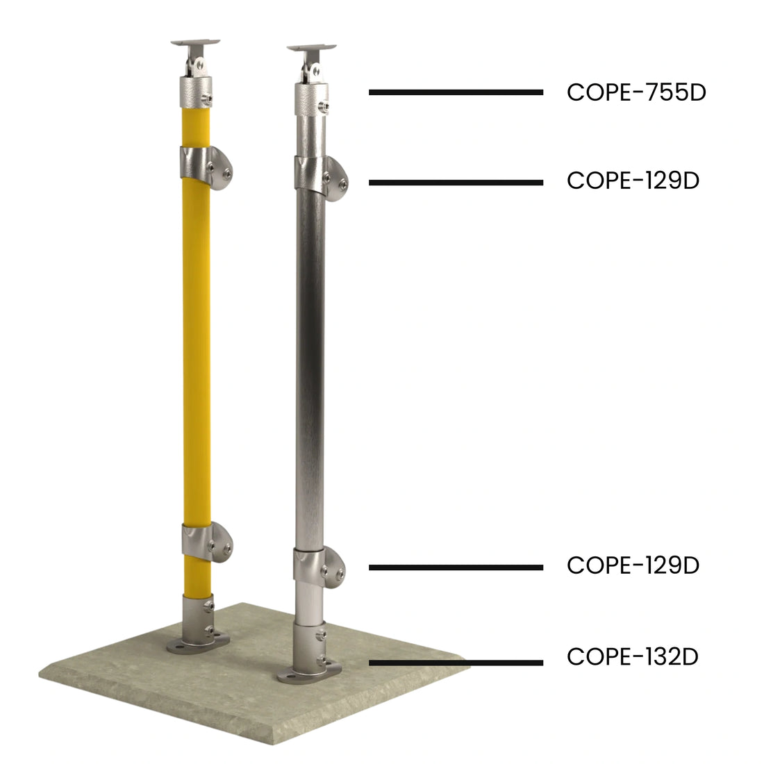 Cope Modular Handrail - CM25 Stanchion