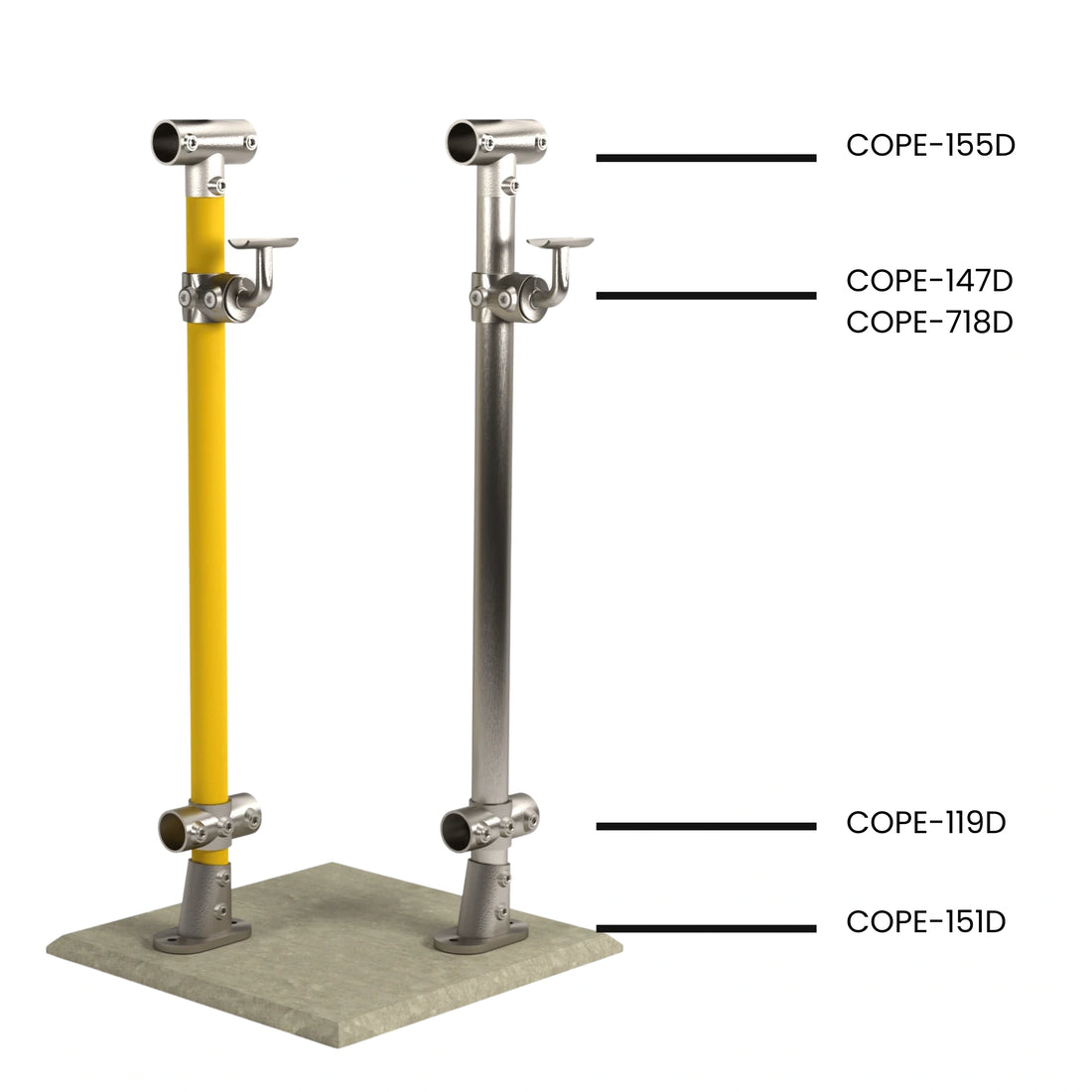 Cope Modular Handrail - CM58 Stanchion