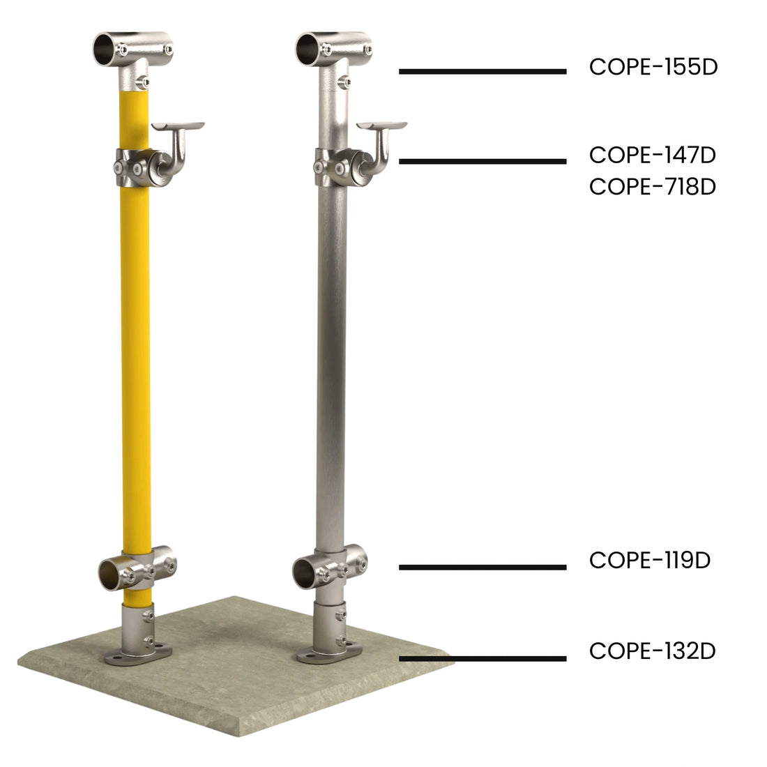 Cope Modular Handrail - CM83 Stanchion