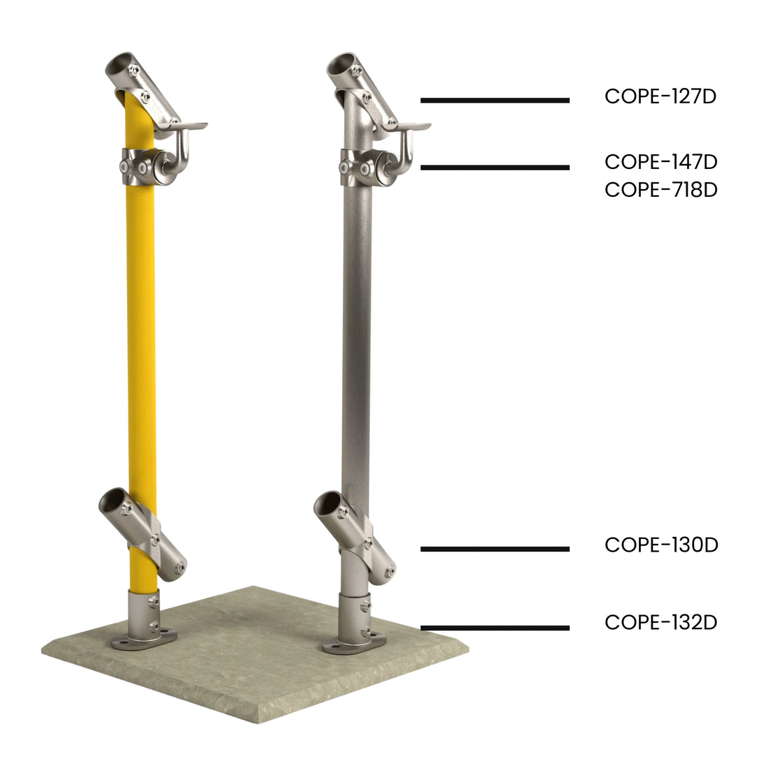 Cope Modular Handrail - CM84 Stanchion