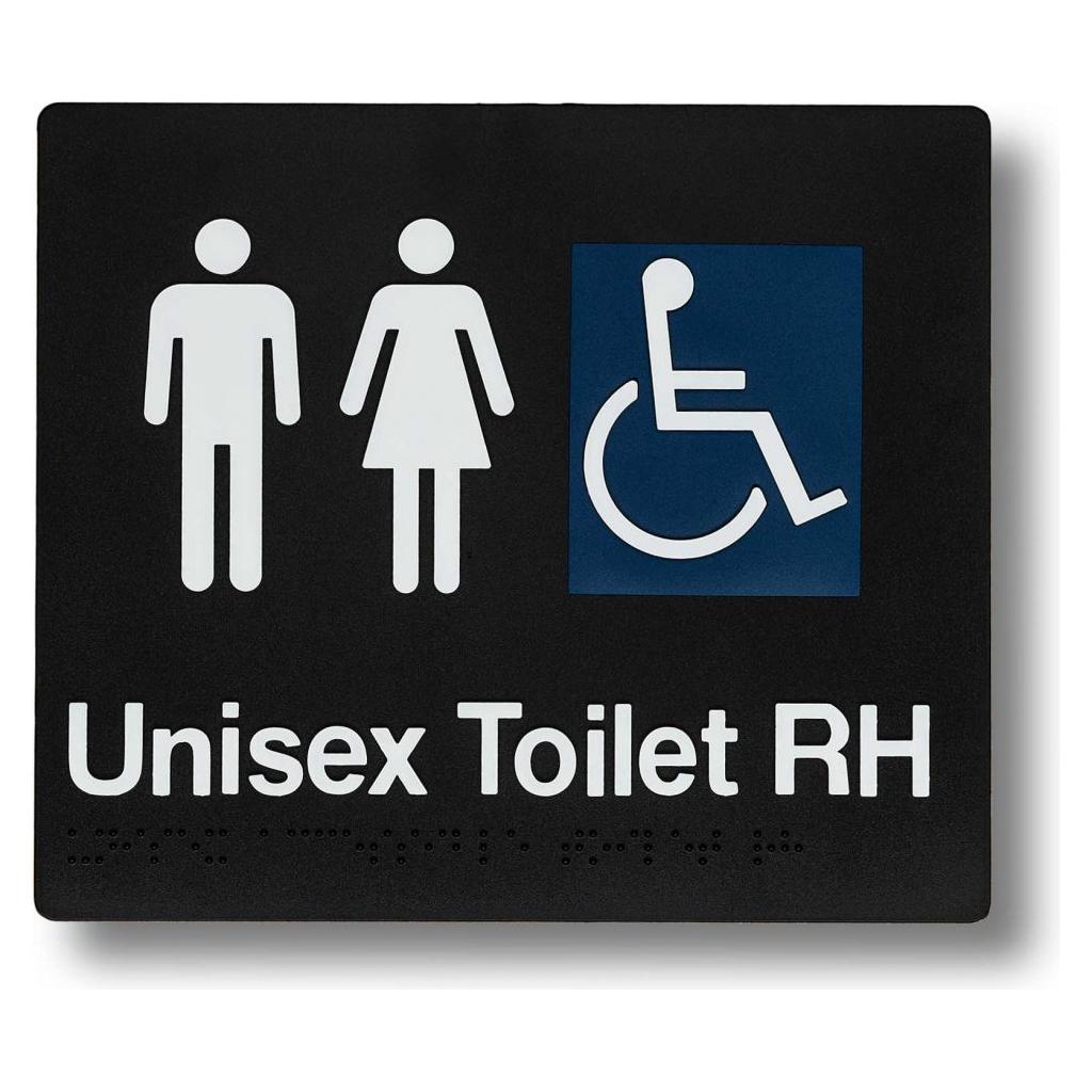 Unisex Toilet (Accessible) Sign 3.5 kg side-and-direction Left Hand Side BS-UTA-LH