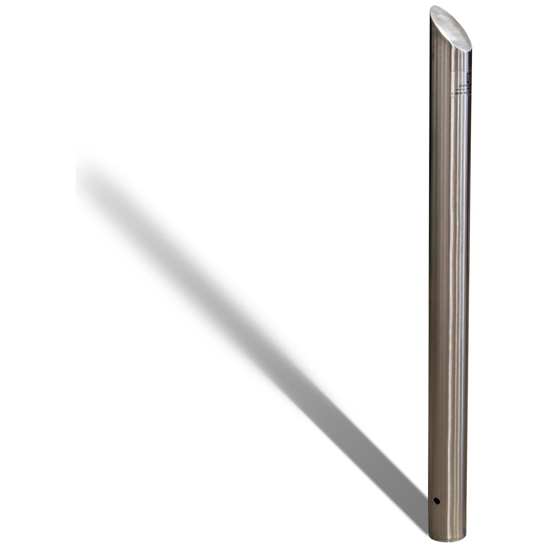 Inground Bevelled Top Bollard - 90mm - Stainless Steel 49 kg