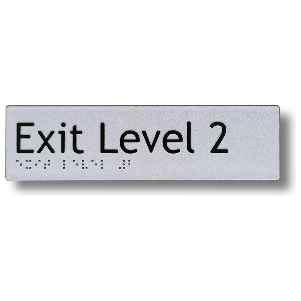 Exit Level Signs 3.5 kg 180mm x 50mm Braille-exit-sign Exit Level 1 BS-EL1