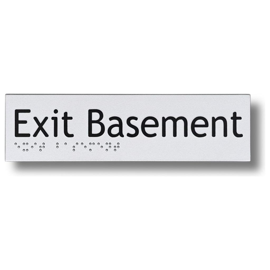 Exit Level Basement Signs 3.5 kg 180mm x 50mm Braille-exit-sign Exit Level Basement BS-EB