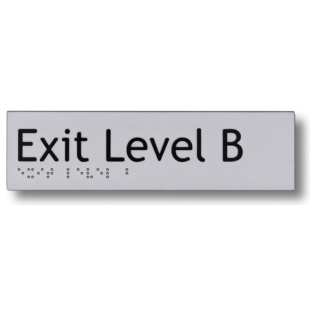 Exit Level Basement Signs 3.5 kg 180mm x 50mm Braille-exit-sign Exit Level Basement BS-EB