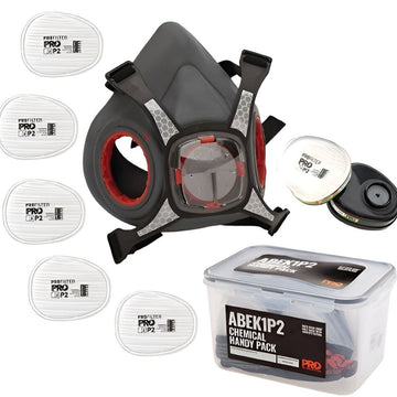 Maxi Mask 2000 Half Face Respirator Chemical Kit Handy Pack