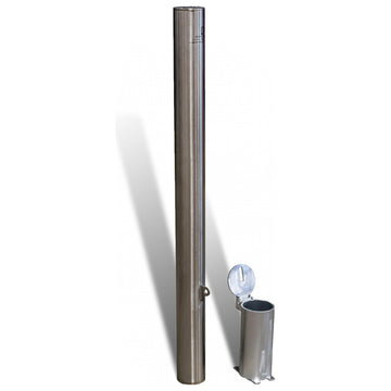 Inground Removable Bollard - 90mm Stainless Steel (Sleeve Lock) 49 kg