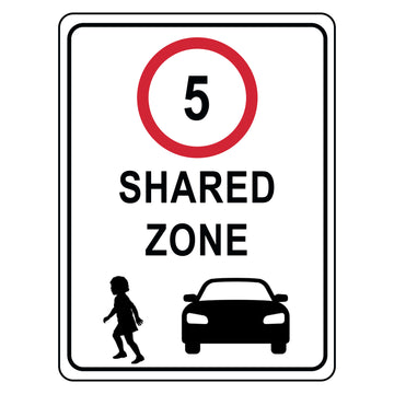 5km Shared Zone - 450x750mm