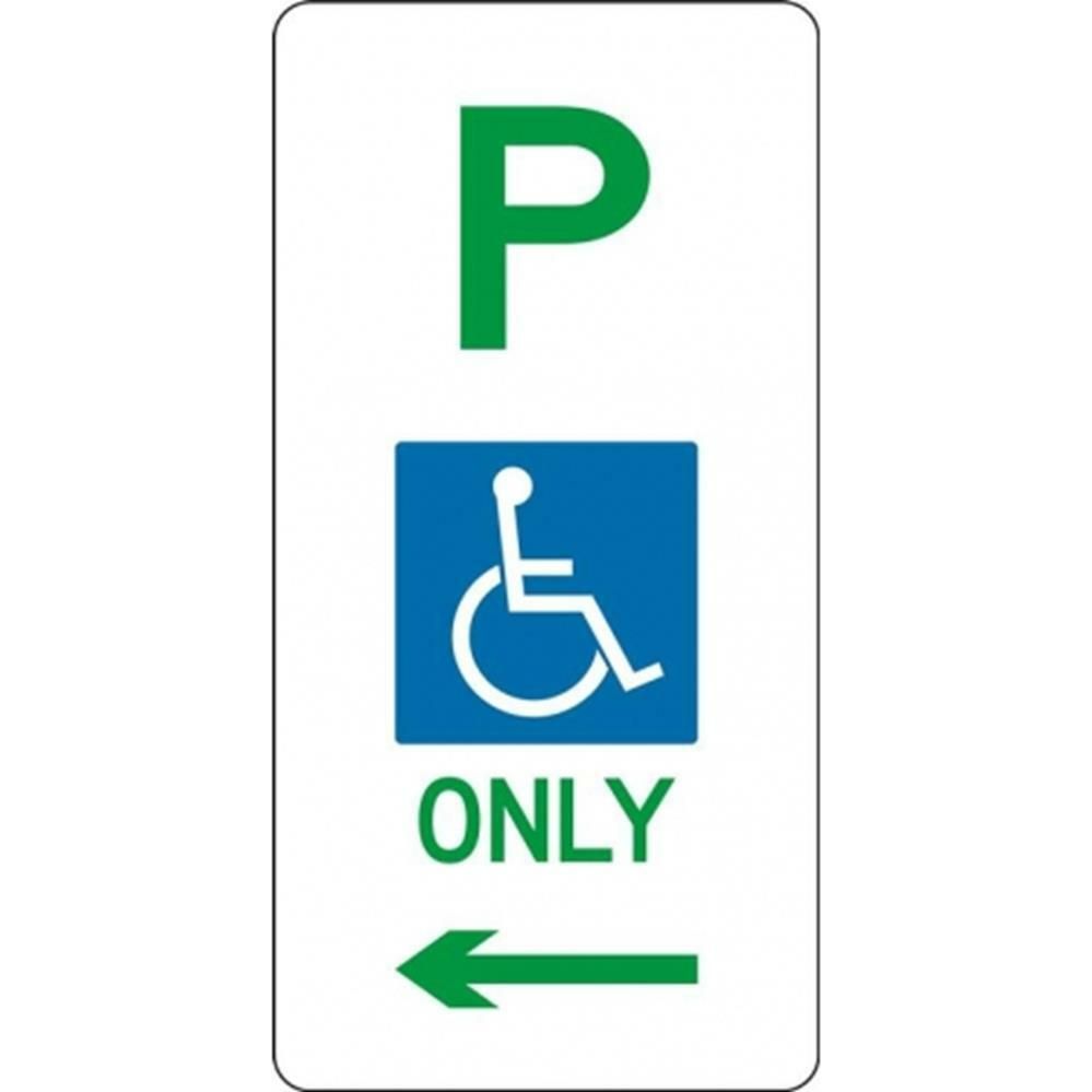 Disabled Parking Sign - 225x450mm 3.5 kg sign-type Multi Directional R5-31D