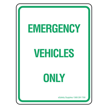 Parking Sign - Emergency Vehicles Only