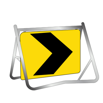 Swing Stand & Sign - Chevron - 600x600mm