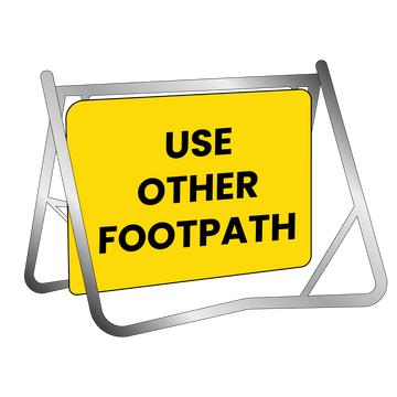Swing Stand & Sign - Use Other Footpath - 900x600mm