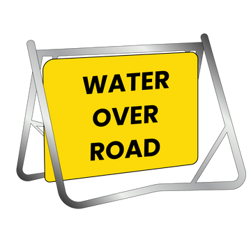 Swing Stand & Sign - Water Over Road - 900x600mm