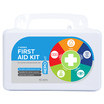 AEROKIT 2 Series Plastic Waterproof First Aid Kit 13 x 21 x 7.5cm