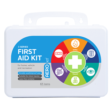 AEROKIT 3 Series Plastic Waterproof First Aid Kit 25 x 8 x 17cm