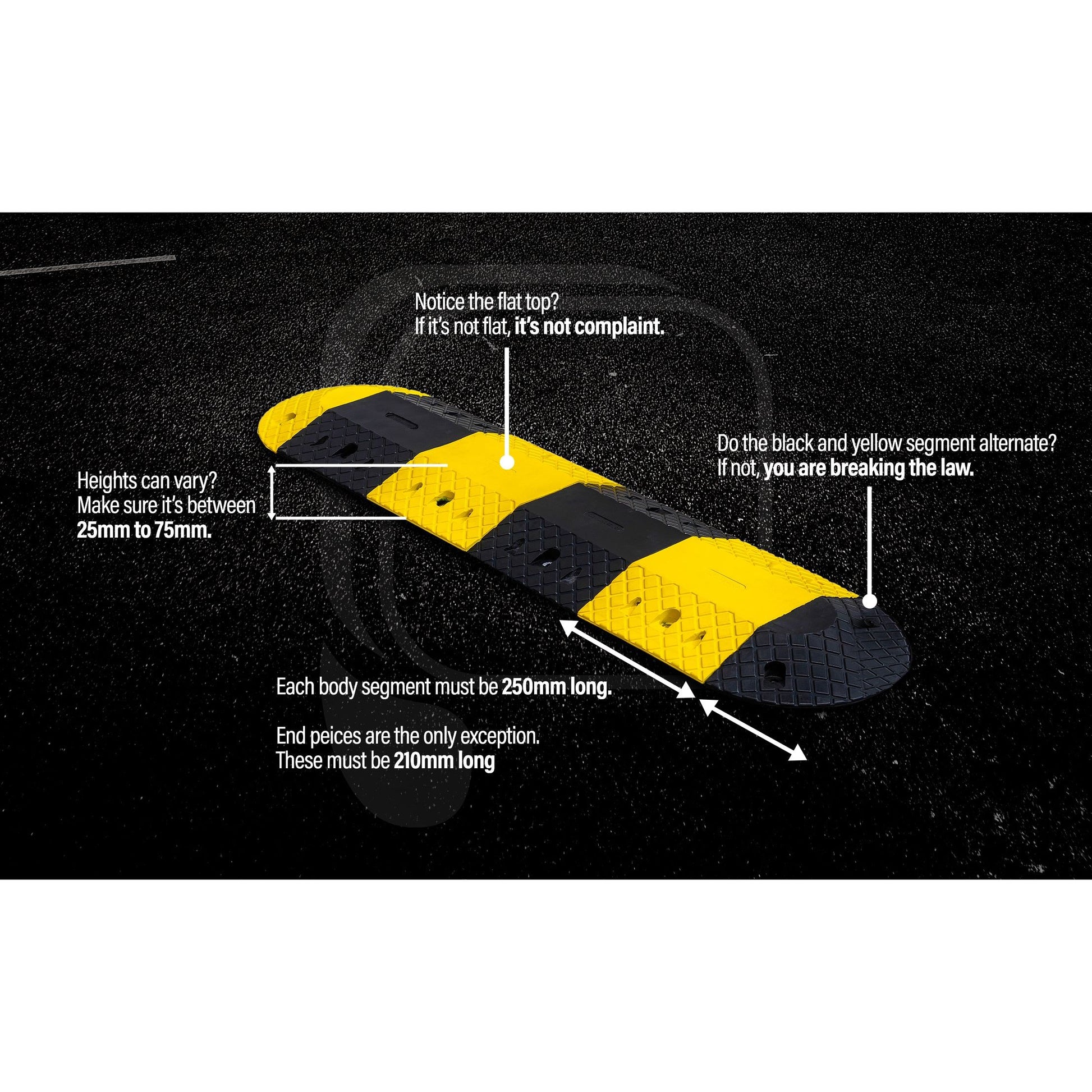 Speed Hump - Plastic - Middle Section