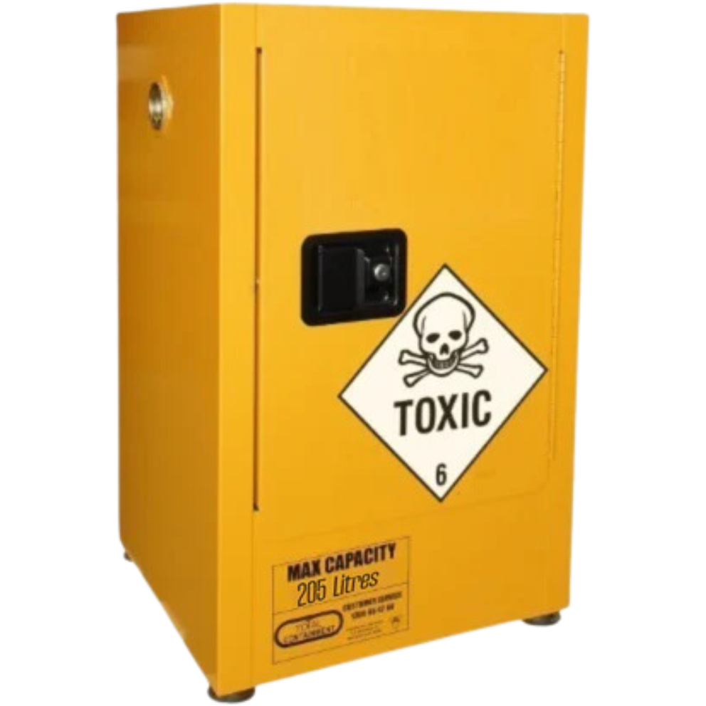 Toxic Substance Storage Cabinet - Vertical Drum 1 Door - 205L