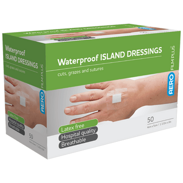 AEROFILM PLUS Waterproof Island Dressing 4 x 5cm Box/50