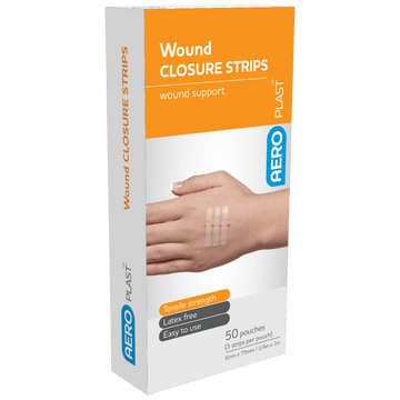AEROPLAST Wound Closure Strips 6 x 75mm 3 strips/card Box/50