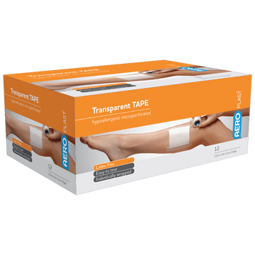 AEROTAPE Transparent Plastic Tape 2.5cm x 5M Box/12