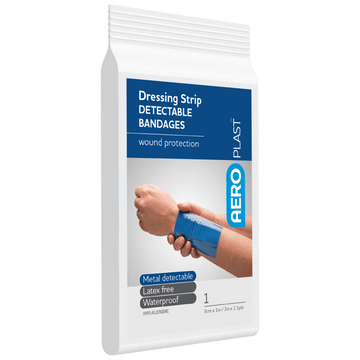 AEROPLAST Premium Detectable Dressing Strip 8cm x 1M