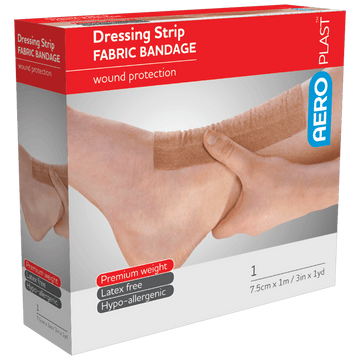 AEROPLAST Premium Fabric Dressing Strip 7.5cm x 1M Bag
