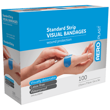 AEROPLAST Premium Visual Strip 7.5 x 2.5cm Box/100